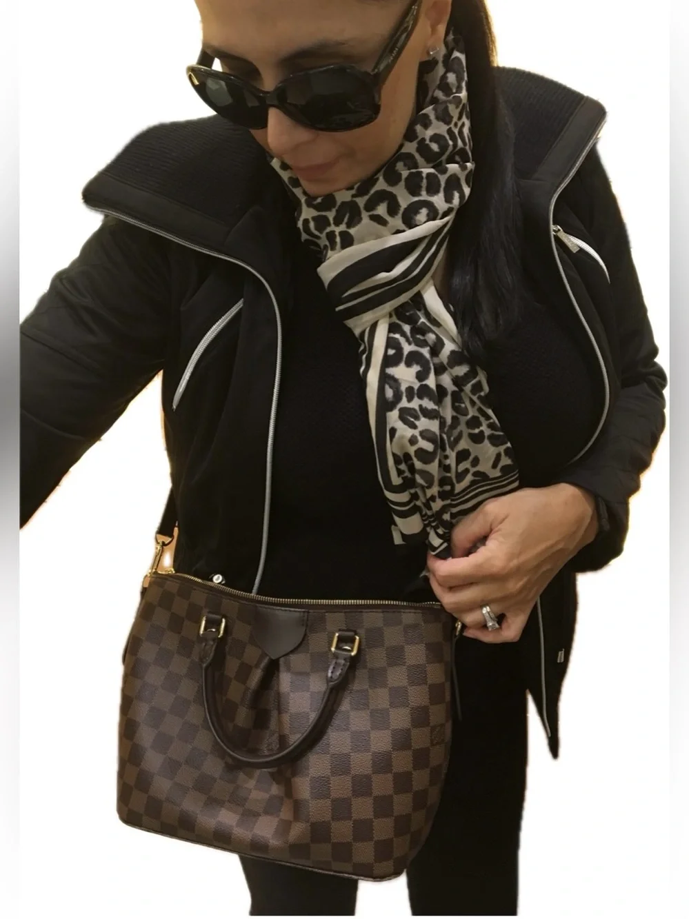 Beautiful Authentic Louis Vuitton Damier Ebene Siena PM Handbag,EUC!